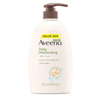 Aveeno Daily Moisturizing Body Wash for Normal to Dry Skin, Sensitive Formula with Prebiotic Oat, Gently Cleanses Dry Skin, Lightly Scented Body Wash for Women and Men, Value Size 33 fl. Oz