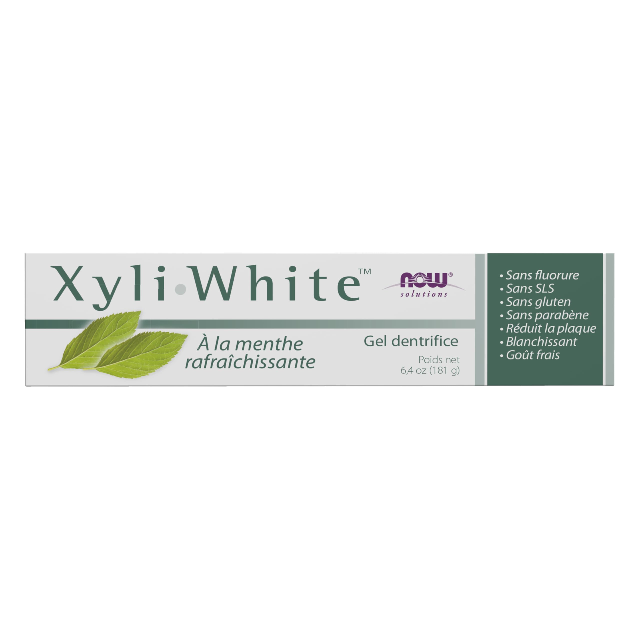 Buy now NOW Foods Solutions, XyliwhiteÆ’?â€º Toothpaste Gel, Refreshmint, Cleanses and Whitens, Fresh Taste, 6.4-Ounce at indiglob india