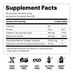 Marine Collagen Peptides - Hydrolyzed Ultra-fine Collagen Powder for Women & Men, Hyaluronic Acid, Biotin, Vitamin C, for Skin, Hair, Nails, Joints, Non-GMO, Unflavored, Easily Dissolved, 16oz