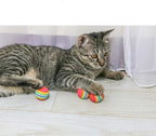 Bepets 12PCS Foam Balls for Cats, Colorful Rainbow Cat Toy Sponge Balls Soft Pet Toy