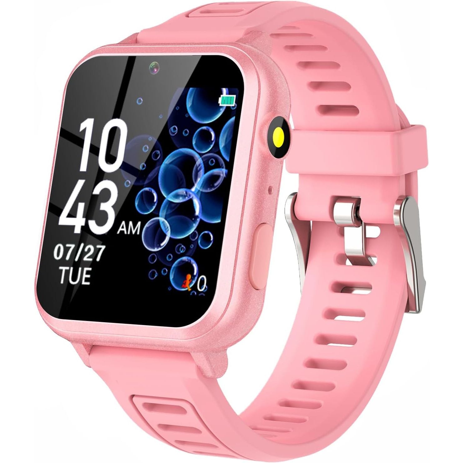 Buy now Smart Watch for Kids Gift for Girls Age 5-12, 1.54" Touch Screen Watch with HD Camera Video 39 Games Music Pedometer Flashlight Alarm Clock, Gifts for 7 8 9 10 Year Old Girls Boys Pink at indiglob india