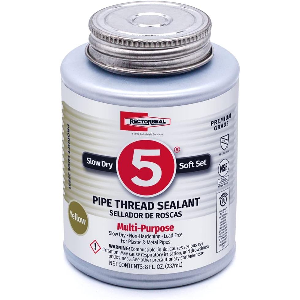 Buy now Rectorseal 25551 8-Ounce No. 5 Pipe Thread Sealant , Yellow Default at indiglob india