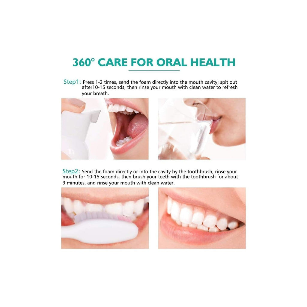 Buy now Foam Toothpaste 2PCS,Stain Removal Toothpaste for Sensitive Teeth,Teeth foaming Whitening,Baking Soda Spearmint Whitening Mousse Mouth Wash Water for Travel Friendly at indiglob india