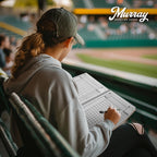 Murray Sporting Goods Baseball/Softball Scorebook - Side-By-Side Spiral Bound - 35 Games