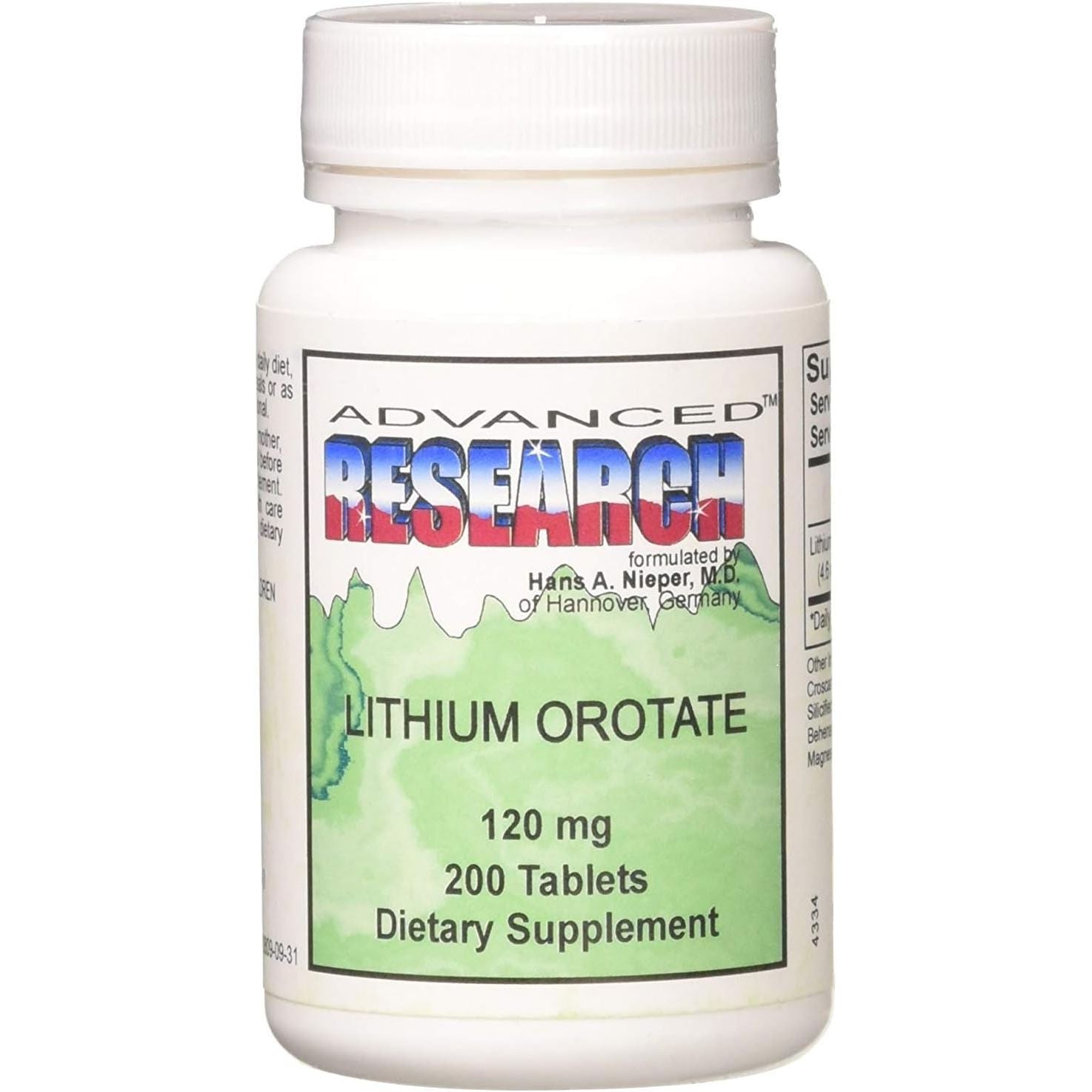 Buy now Dr. Hans Nieper Lithium Orotate 5mg, 200 Count, Lab Tested, Non-GMO, Gluten Free, Vegan Friendly, Supports Brain Health 200 Count (Pack of 2) at indiglob india