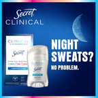 Buy now Secret Clinical Strength Antiperspirant Deodorant for Women, 3X Stress Protection, 72hr Sweat & Odor Protection, PH Balancing Minerals, Invisible Solid, Completely Clean Scent, 2.6 oz at indiglob india