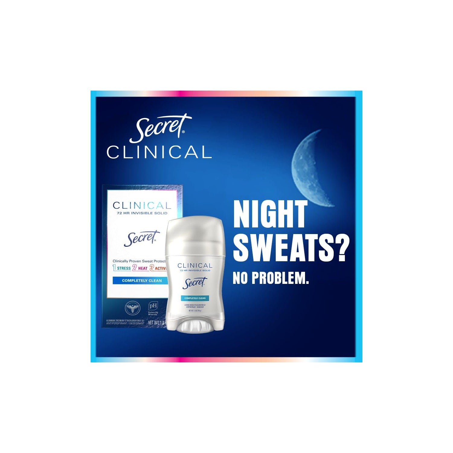 Buy now Secret Clinical Strength Antiperspirant Deodorant for Women, 3X Stress Protection, 72hr Sweat & Odor Protection, PH Balancing Minerals, Clear Gel, Clean Lavender Scent, 2.6 oz at indiglob india