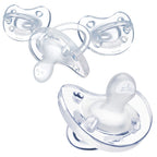 Buy now Chicco PhysioForma Silicone Orthodontic Pacifier, 0-6m | 100% Soft Silicone | Supports Breathing & Oral Development | Satin-Textured Nipple | Includes Sterilizing Case | BPA Free | Blue/Green, 2pk at indiglob india