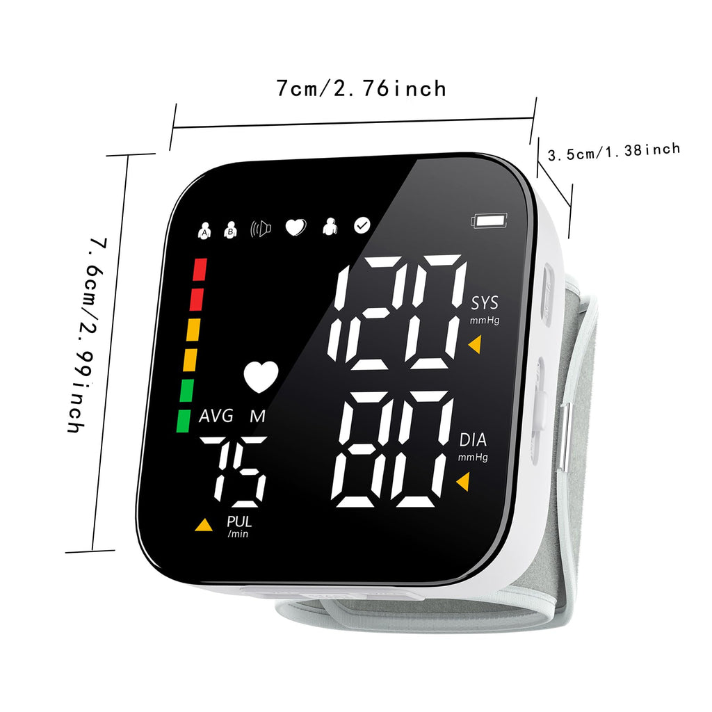 Blood Pressure Monitor Rechargeable 2x90 Memory Machine with Carrying Case
