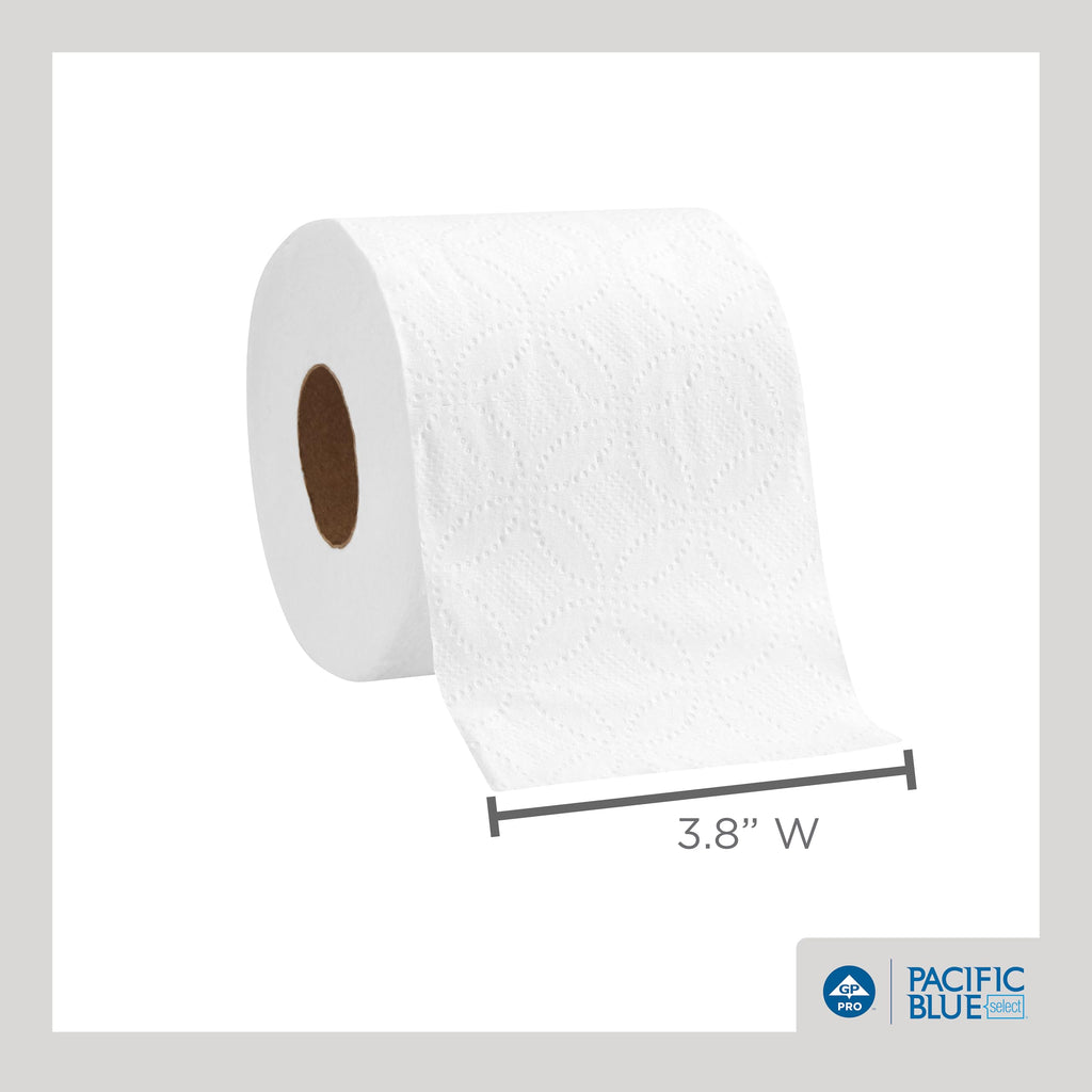 Georgia-Pacific Blue Select 2-Ply Embossed Toilet Paper, 18280/01, 550 Sheet Per Roll, 80 Rolls Per Case