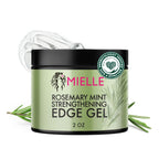 Mielle Organics Rosemary & Mint Edge Control Gel - Strong Hold Hair & Edge Gel for Women & Men - Infused with Biotin, Coconut & Babassu Oil to Encourage Longer, Healthier Hair (2 Fl Oz) (Pack of 2)