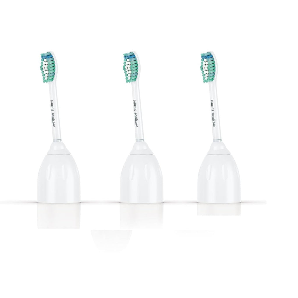 Buy now Philips Sonicare Genuine E-Series Replacement Toothbrush Heads, 3 Brush Heads, White, HX7023/30 at indiglob india
