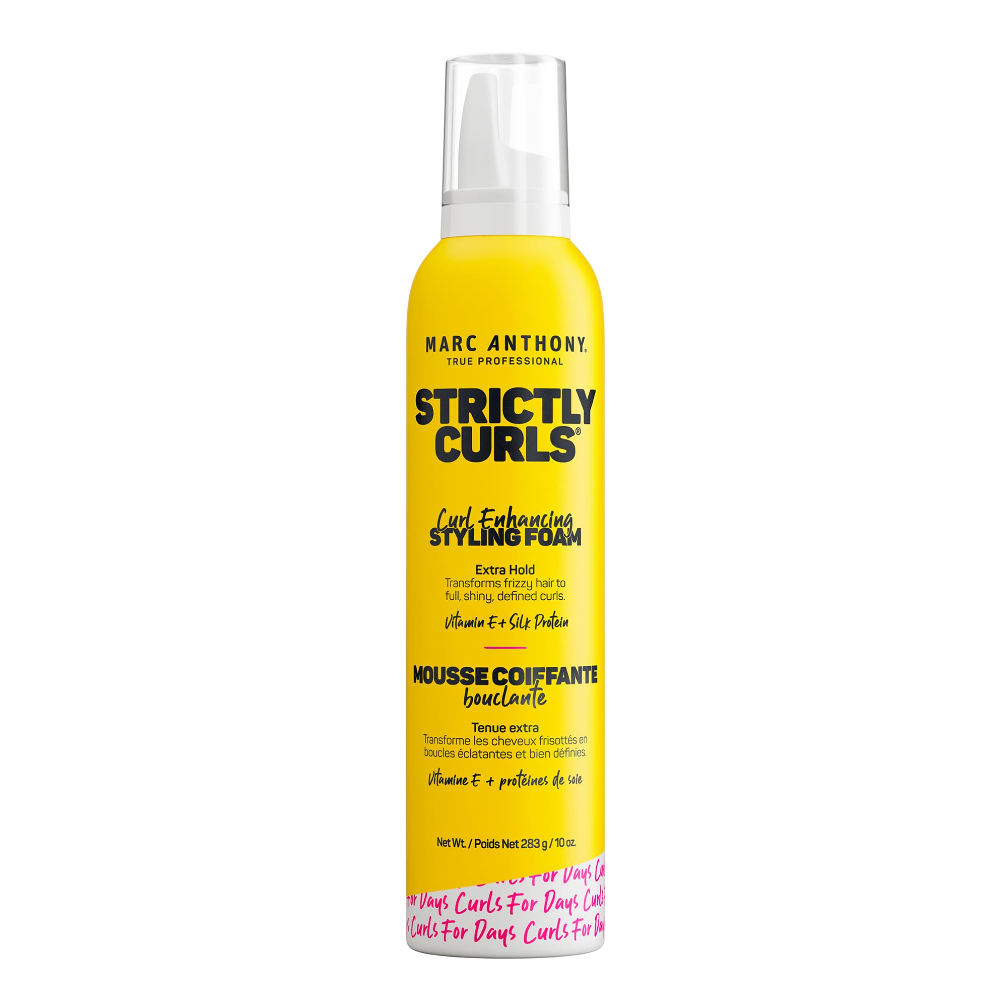 Marc Anthony Strictly Curls, Defining Curl Styling Mousse Foam - Curly Hair | Frizz Taming, Lightweight Curl Defining Hair Mousse, Extra Hold for for Full Volume, Soft, Defined Curls & Waves