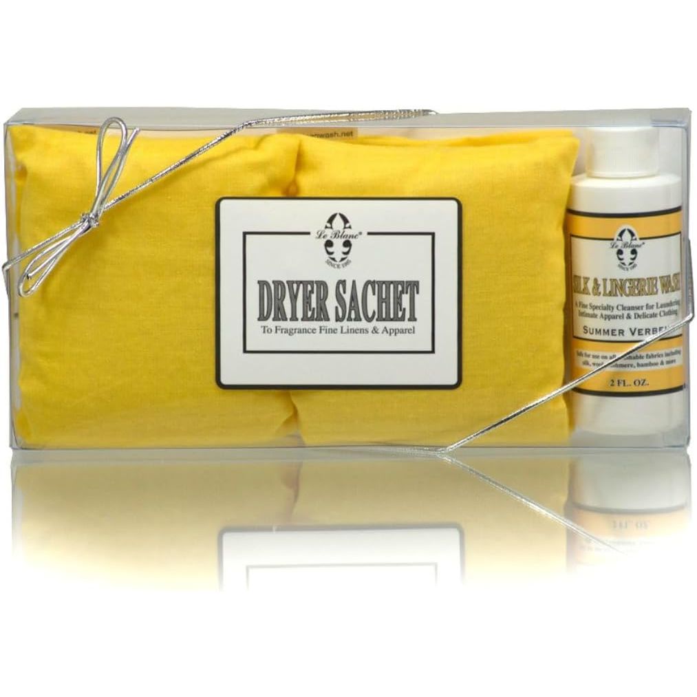 Buy now Le BlancÂ® White Flowers Double Pack Dryer Sachet - Luxury Scented Fabric Sachet for Your Dryer (1 Pack) Summer Verbena at indiglob india