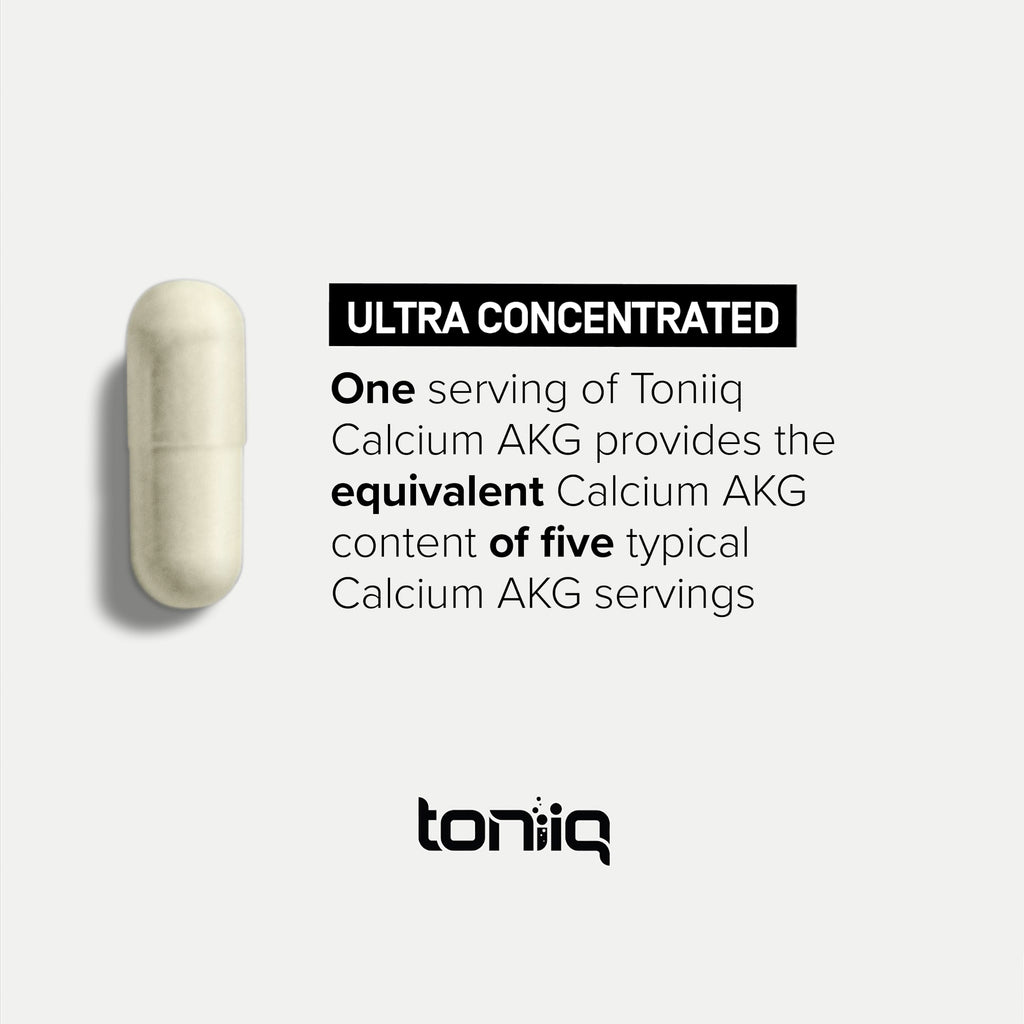 Toniiq 1500mg Ultra High Purity Ca AKG Supplement - 99%+