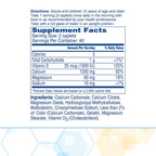 Citracal Slow Release- Calcium 1200 mg with Vitamin D3, Magnesium, Calcium Supplement, Bone Health Support, Take Once Daily Caplet, 80 Count