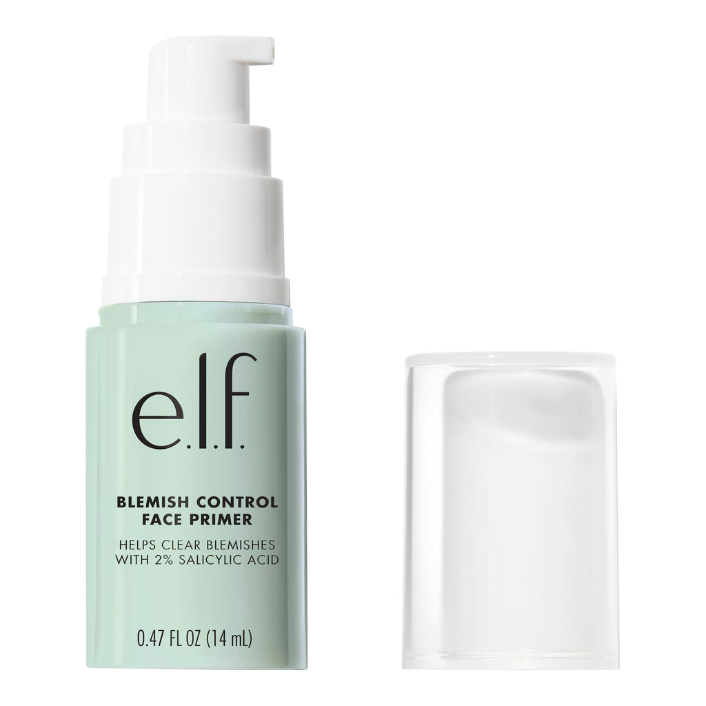 Buy now e.l.f. Blemish Control Face Primer, Soothing & Hydrating Makeup Primer For Fighting Blemishes, Grips Makeup To Last, Vegan & Cruelty-free, Small at indiglob india