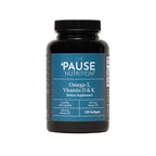 The 'Pause Life Omega 3, Vitamin D3 & K2 Fish Oil Supplement, 120 Softgels