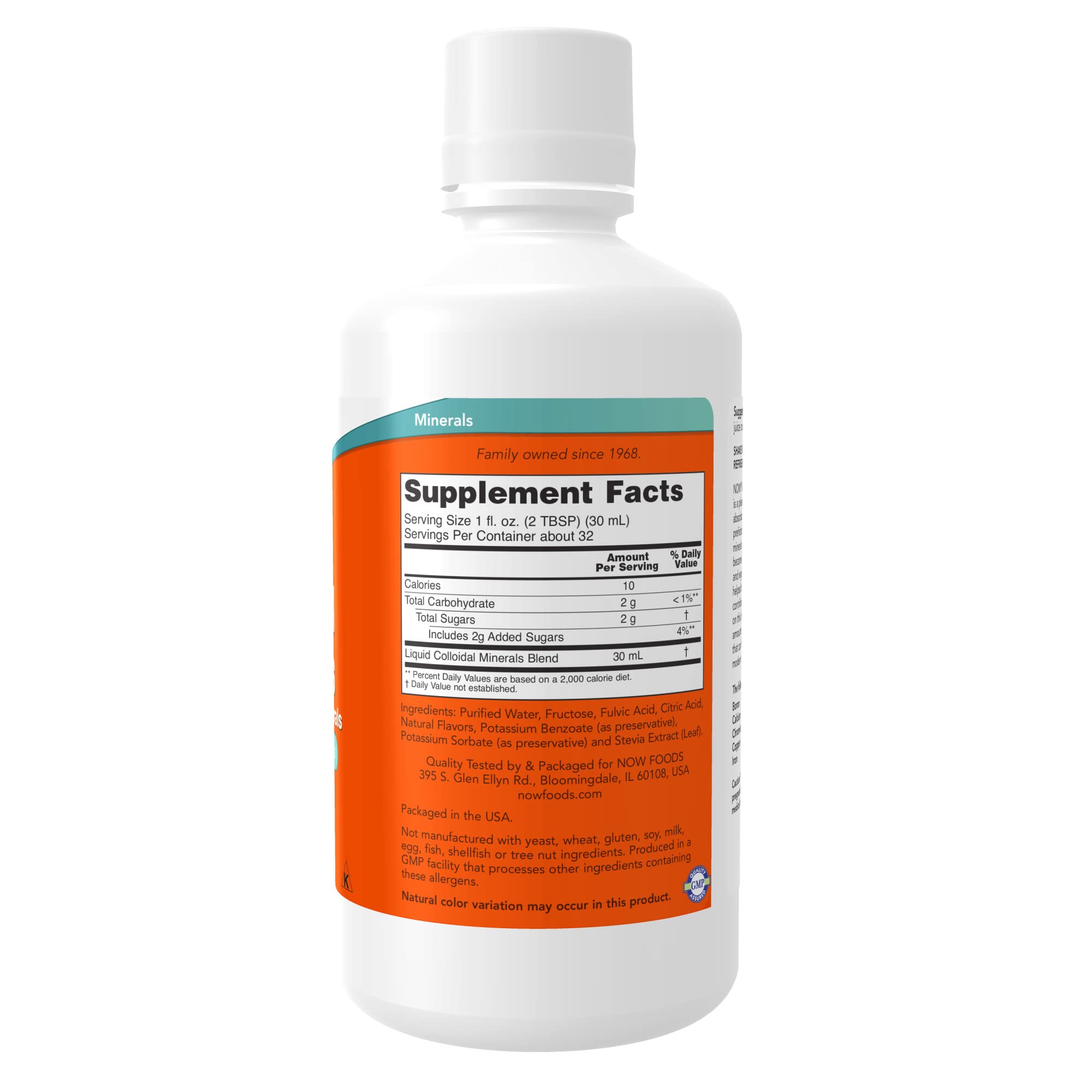 Buy now NOW Foods Supplements, Colloidal Minerals Liquid, Plant Derived, Essential Trace Minerals, Raspberry, 32-Ounce at indiglob india