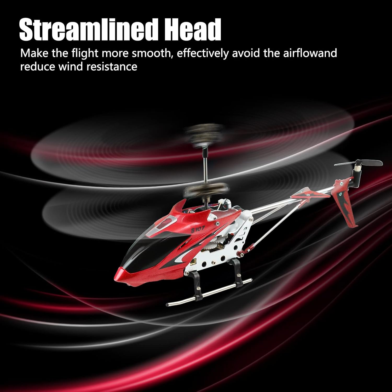 Buy now Cheerwing S107/S107G Phantom 3CH 3.5 Channel Mini RC Helicopter with Gyro Crimson at indiglob india