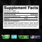 Vitabod Melatonin 20 mg Fast Dissolve Tablets with Vitamin B6, 240 Ct | Natural Berry Flavor, Sleep Support*, Non-GMO, Gluten Free, Made in USA