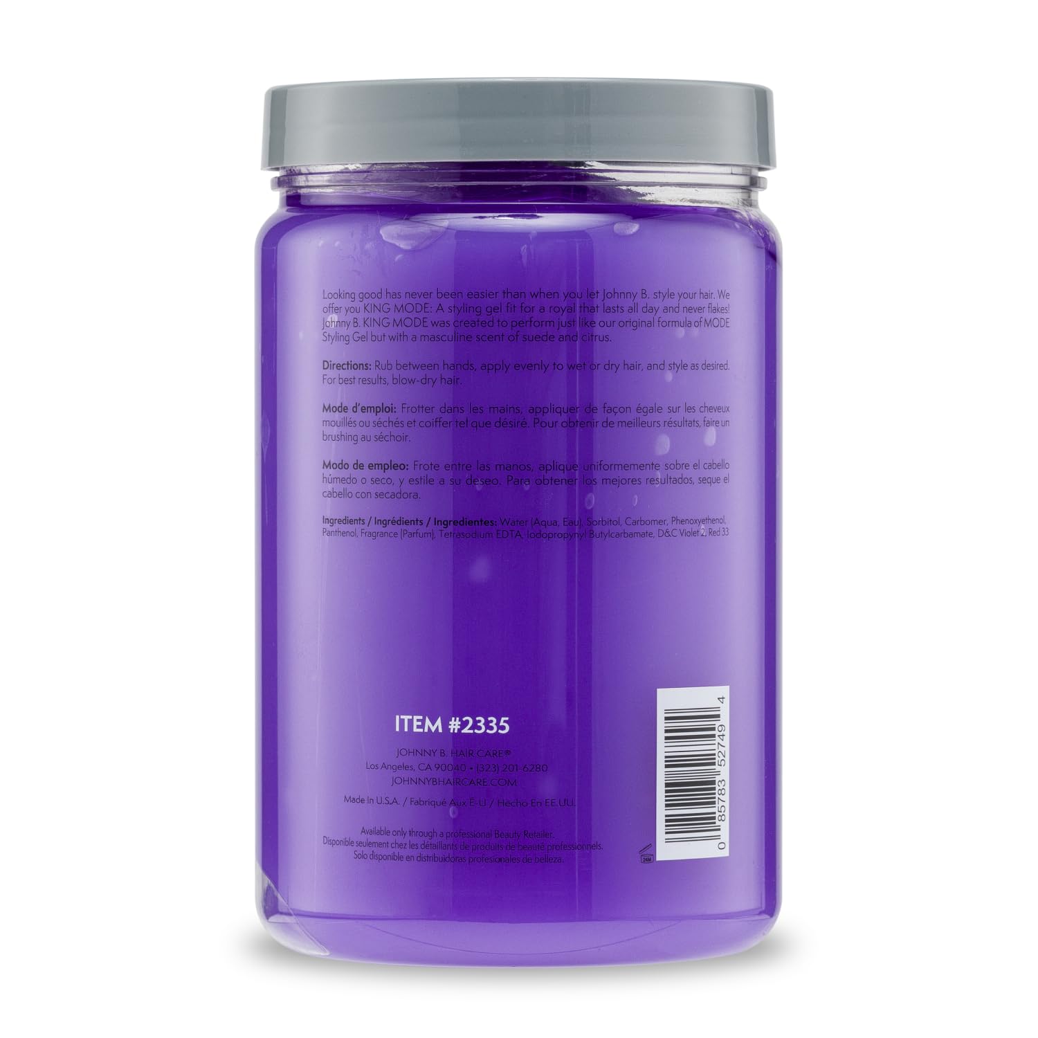 JOHNNY B. King Mode Styling Gel