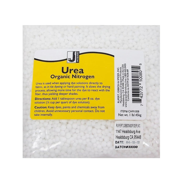 Jacquard Urea 1lb Pk for Tie Dye, Screen Printing & Fabric Dyeing | Prilled Urea Nitrogen for Vibrant Colors | Available in 1lb, 5lb, & 25lb Sizes