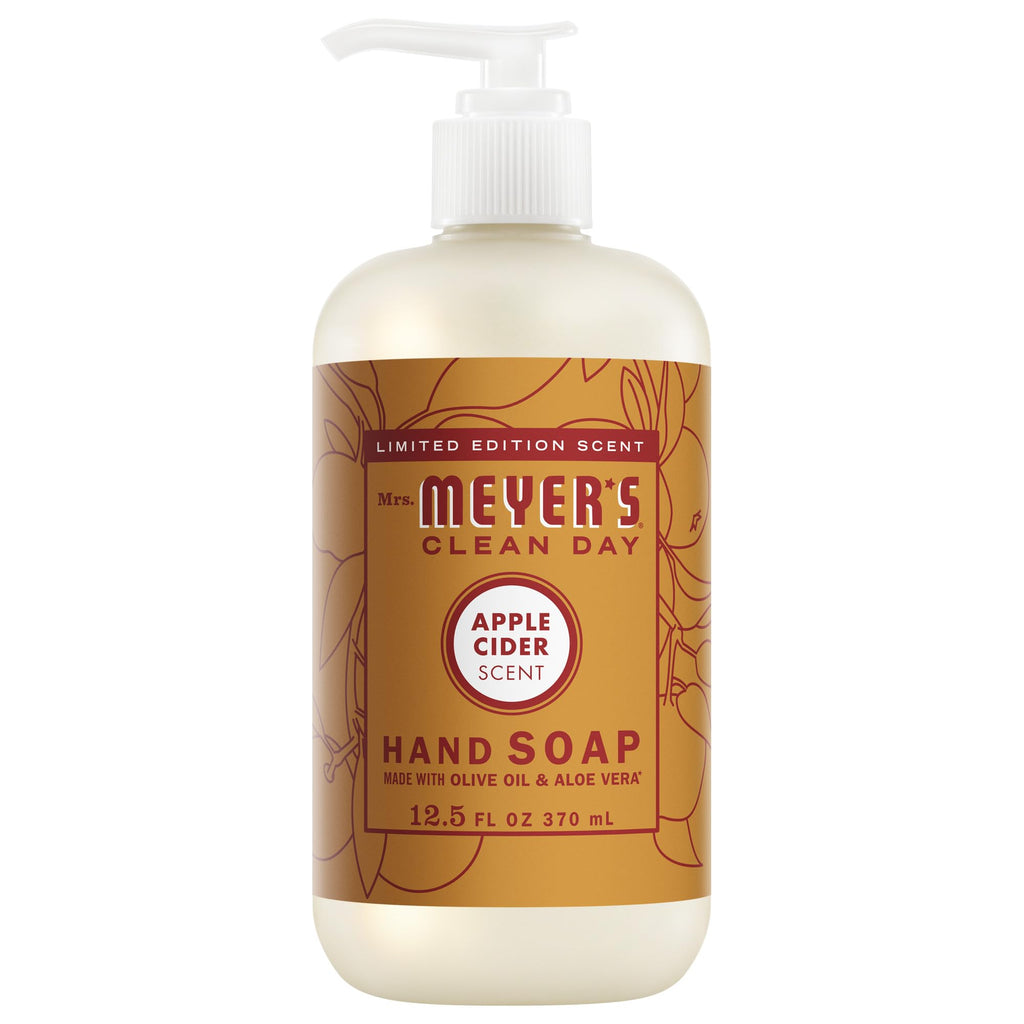 MRS. MEYER'S CLEAN DAY Hand Soap, Apple Cider Scent, 12.5 Fl Oz Bottle
