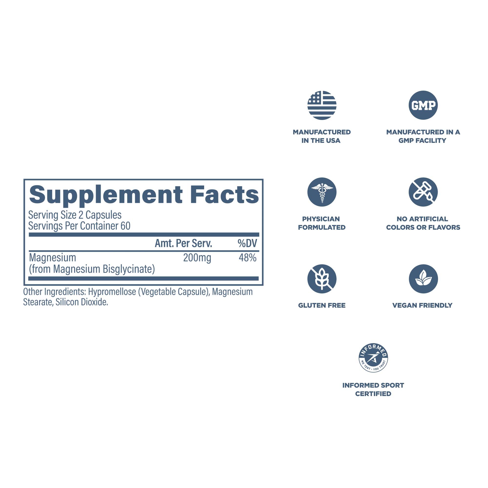 Revive MD Pure Magnesium Glycinate 200mg – High Absorption Supplement for Relaxation, Stress Relief, Sleep & Memory Support – Promotes Strong Bones, Healthy Nerve & Muscle Function (180 Servings)