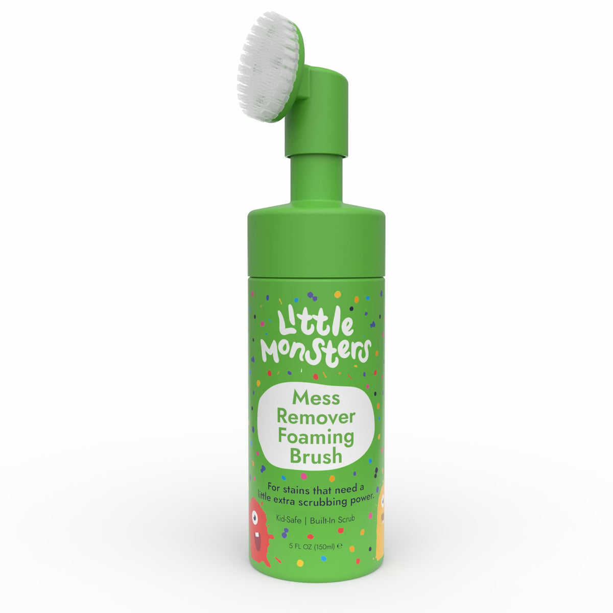 Little Monsters Mess Remover Foaming Brush, Kid-Friendly Stain Remover