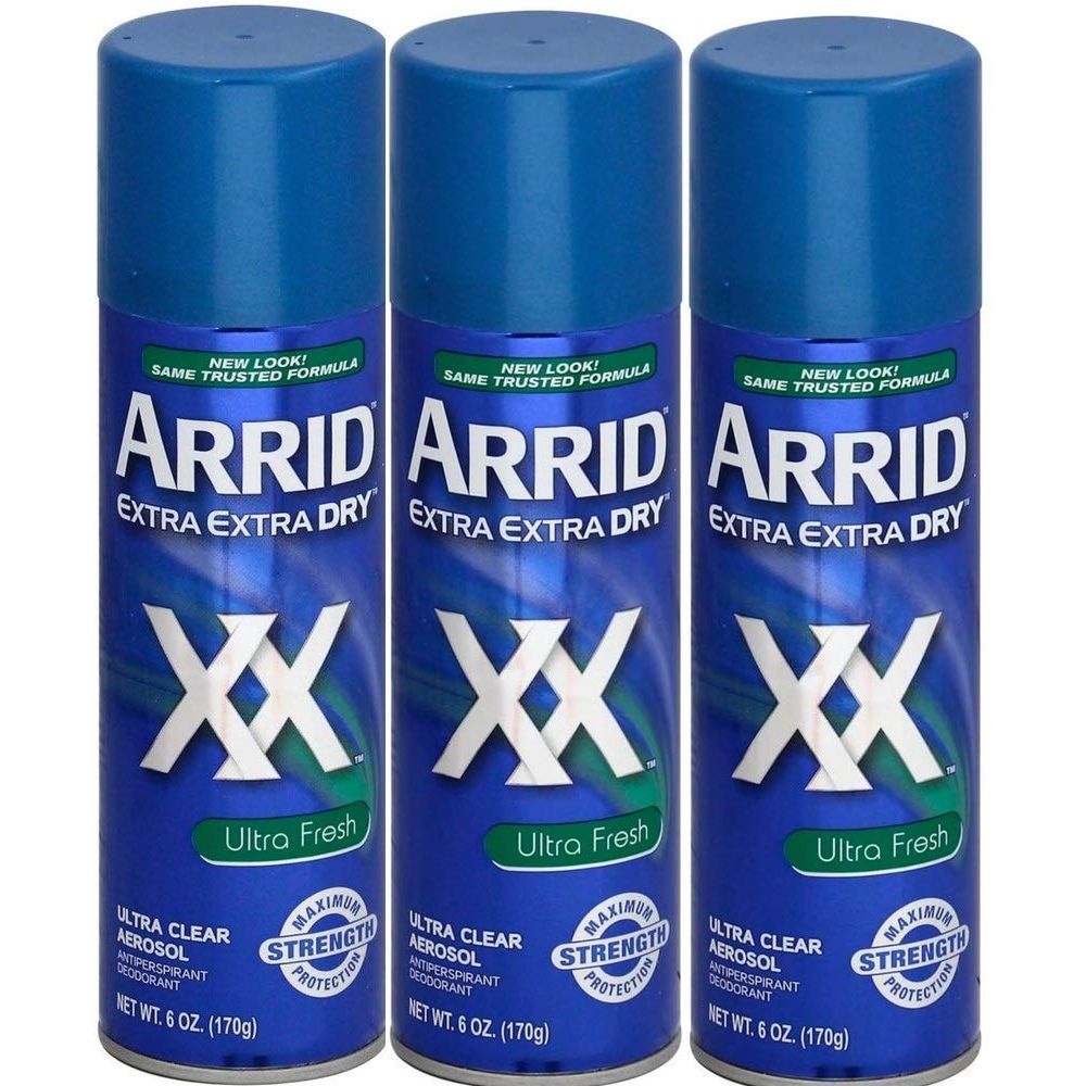 Buy now ARRID XX Ultra Clear Anti-Perspirant Deodorant Spray, Ultra Fresh, 6 Ounce (Pack of 3) at indiglob india