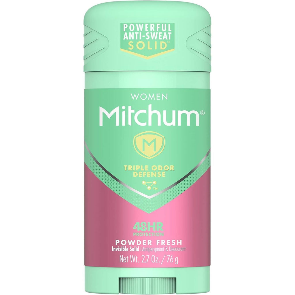 Buy now Women's Deodorant by Mitchum, Solid Antiperspirant Deodorant Stick, Powder Fresh, 2.7 Oz (Pack of 1) at indiglob india