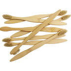 Bamboo Toothbrush Boar Bristles 100% Biodegradable and Natural 8 Pieces of One Pack