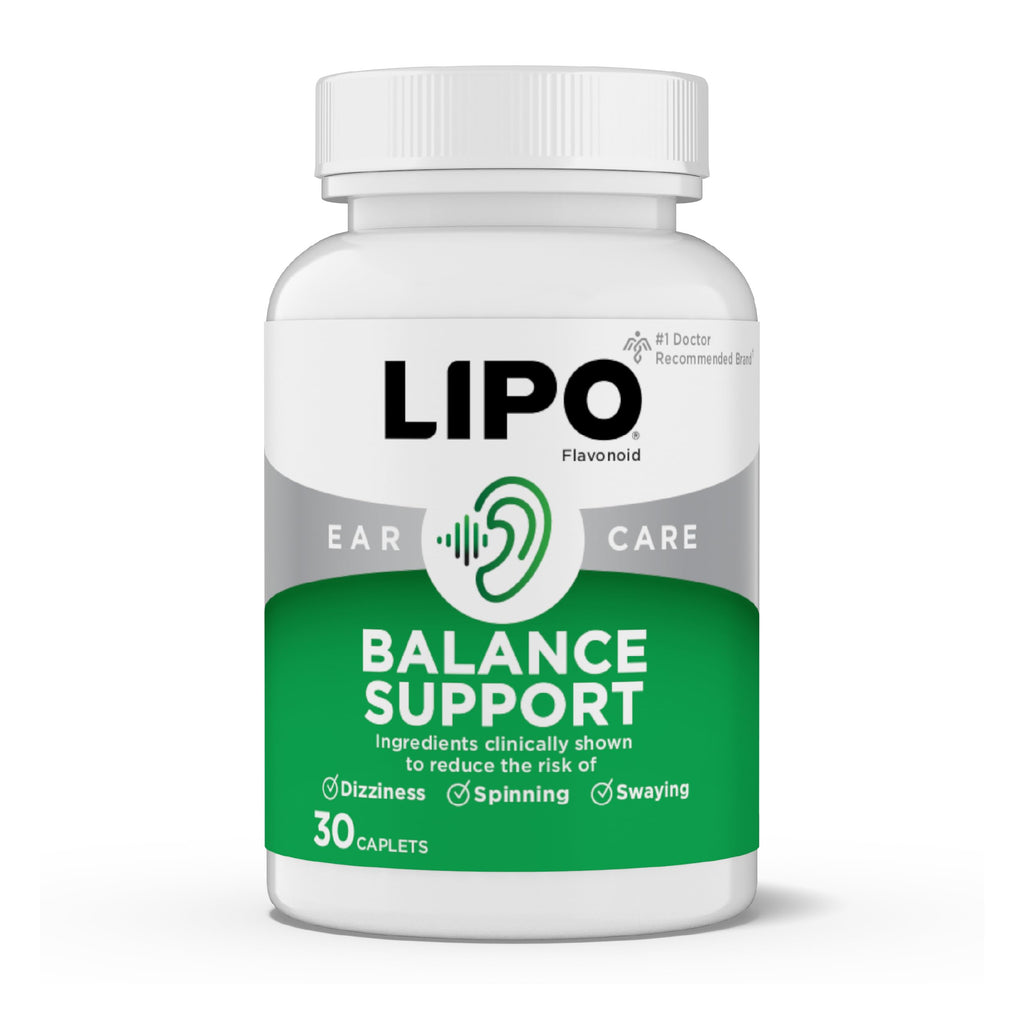Lipo-Flavonoid for Vertigo & Dizziness Relief, Clinically Tested Formula with Ginkgo Biloba, Vitamin D, & Vitamin B Complex, Inner Ear Health & Balance Support, 30-Count (Pack of 2)