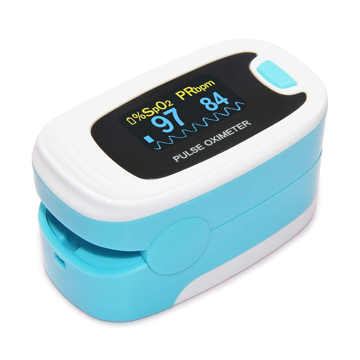CONTEC Pulse Oximeter, SpO2 & PR Waveform Blood Oxygen Monitor w/Lanyard
