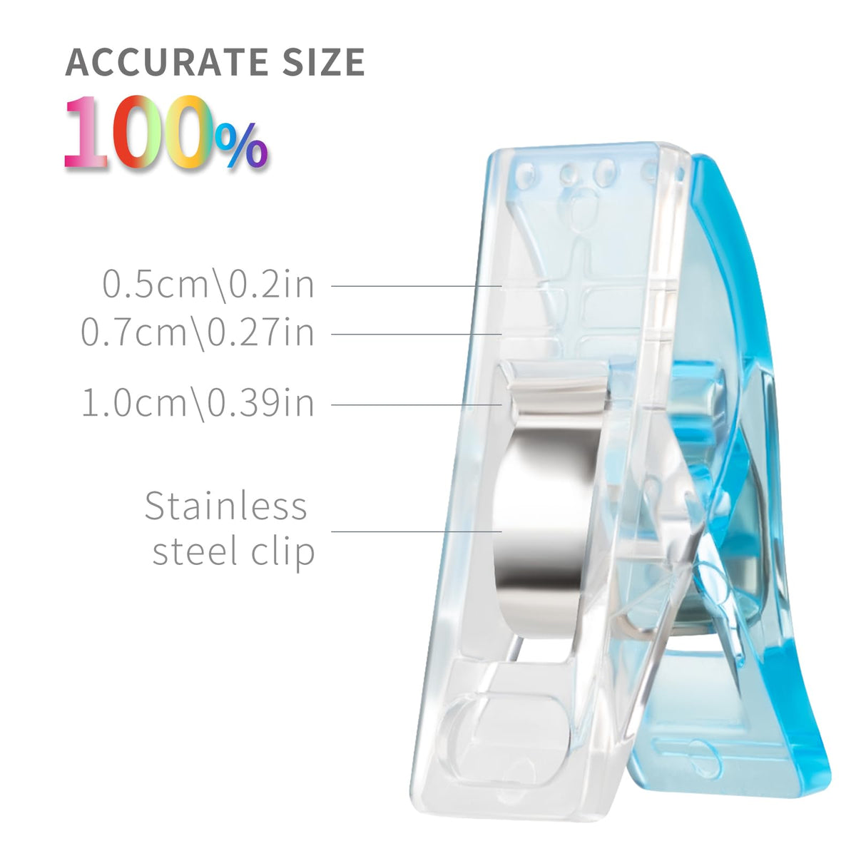 Multipurpose Sewing Clips Pack of 100, Perfect Alternative Quilting Pins