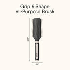 Conair Salon Results Detangling Hairbrush Set, 3-Pack Brushes for Men and Women, All Hair Types and Lengths with Nylon Bristles