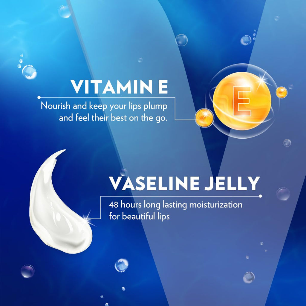 Vaseline Lip Therapy Care Original, Fast-Acting Nourishment, Ideal for Chapped, Dry, Cracked, or Damaged Lips, Lip Balm, 2-Pack of 2, 0.16 Oz Each, 4 Lip Balms