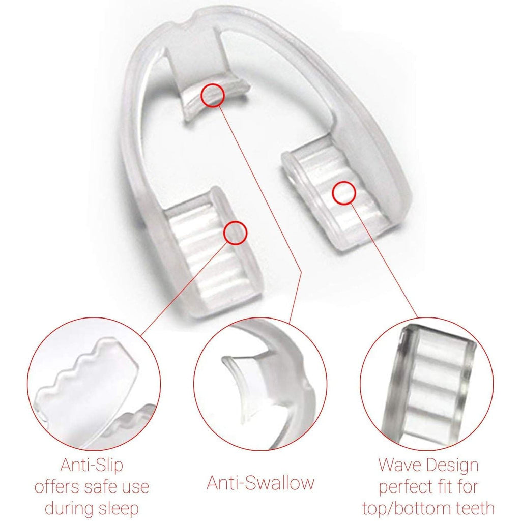 Buy now Anti Teeth-Grinding Dental Guard-Ready to use-No Boiling or Molding, Slim, Sleek and Comfortable Works for Upper and Lower Jaw, relieves pain and corrects TMJ and Bruxism at indiglob india