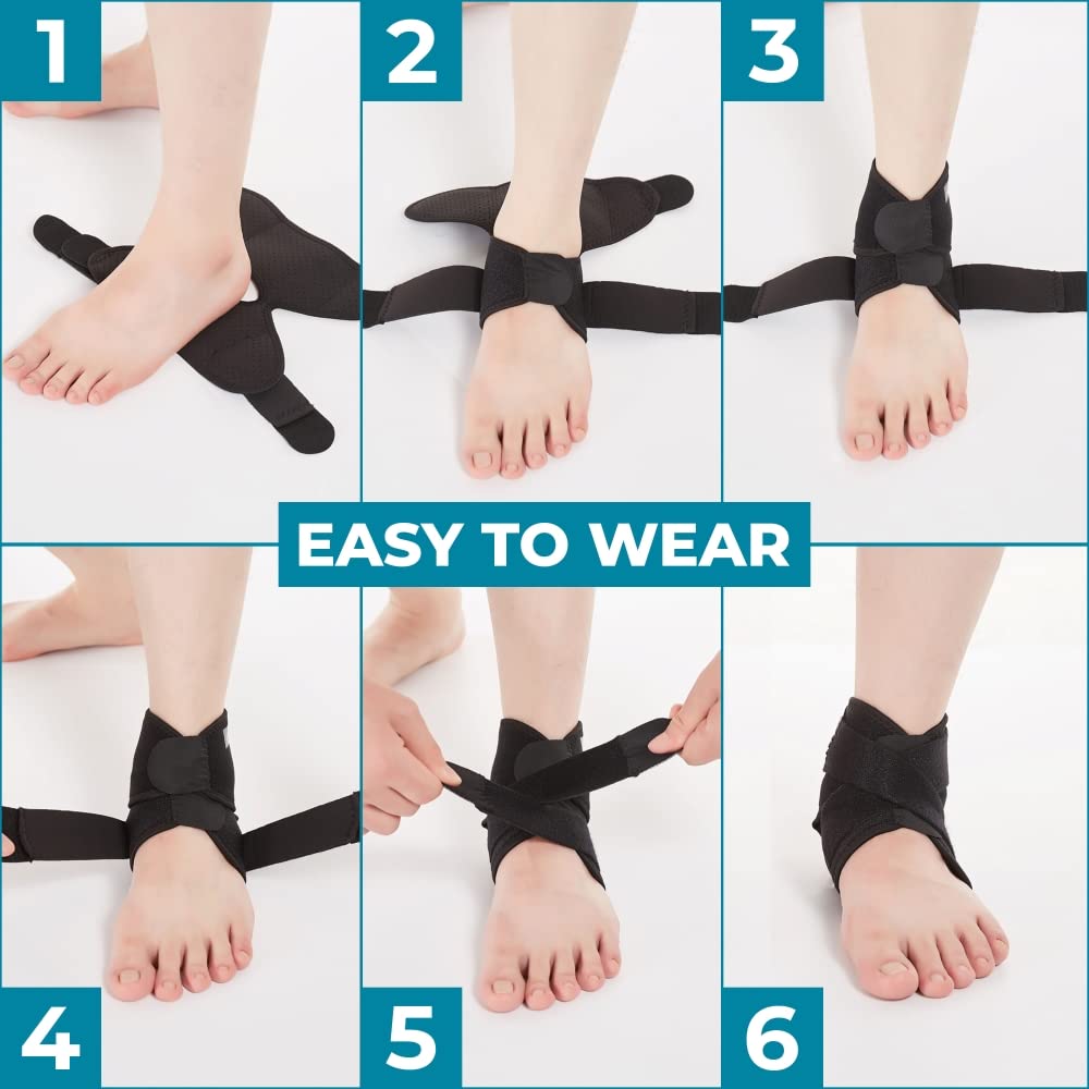 Buy now Bodyprox Ankle Support Brace, Breathable Neoprene Sleeve, Adjustable Wrap! (1 Pack) at indiglob india