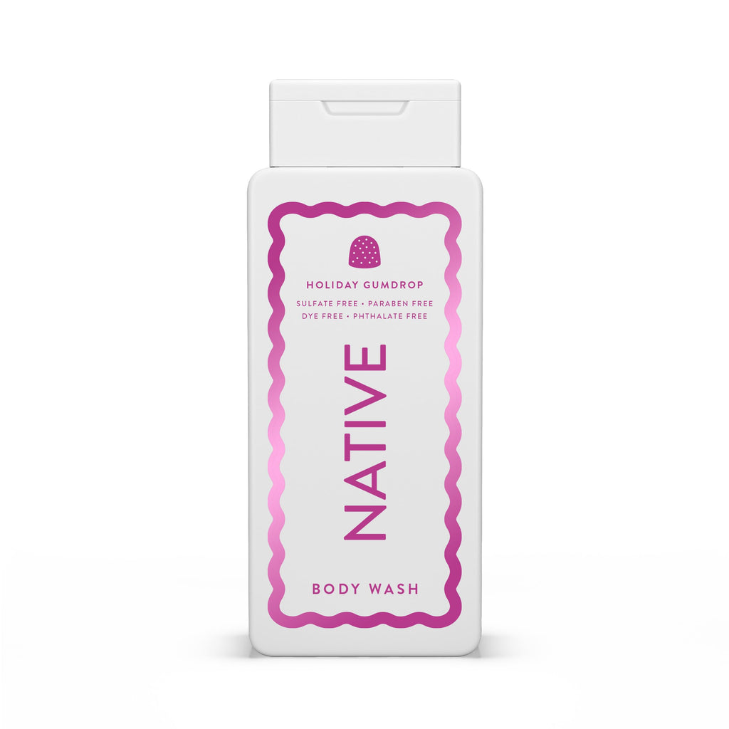 Buy now Native Body Wash, Holiday Edition, Holiday Gumdrop Scent, Contains Naturally Derived Ingredients | For Women & Men, Sulfate, Paraben, & Dye Free Leaving Skin Soft and Hydrated | 18 oz at indiglob india