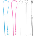 6 Pcs Sewing Loop Turner Kit with Drawstring Threader, Hook, Tweezers
