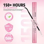 uCoolMe Lash Bond and Seal Waterproof for Lash Clusters 144Hours New Upgrade Leak-Proof Cap Upgraded Airtight Pipe Material Non-Irritating Lash Glue for DIY at Home(Black,10ML)