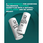 L3 Level 3 Light Hold Styling Powder, Matte Finish for Men, 30 g | Hair texture powder, hair powder for men, adds volume, lightweight non-greasy feel, buildable light hold