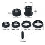 6-Piece Silicone Cock Ring Set, Penis Ring and Ball Stretcher for Men