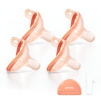 Breast-Like Baby Pacifiers for Newborns 0-6 Months 4 Pack Clip Case
