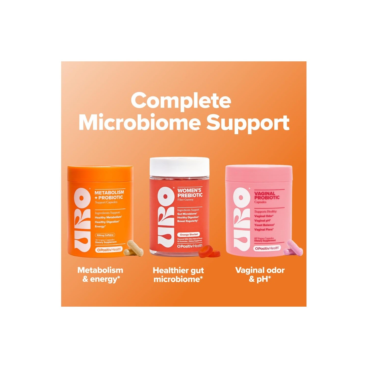 URO Metabolism + Probiotic for Energy & Gut with Chromium – 30-Day Supply