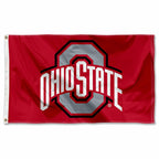 College Flags & Banners Co. Ohio State Buckeyes Polyester Outdoor 3x5 Grommet Banner Flag
