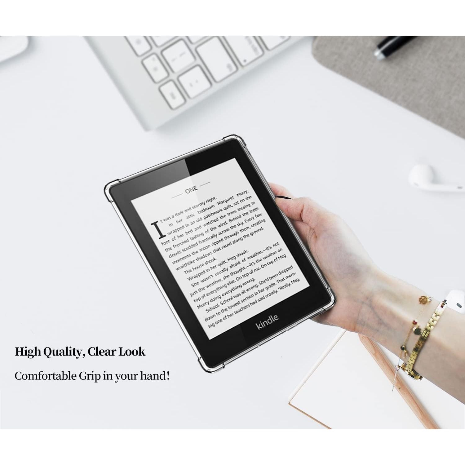 Buy now Clear Case for 6.8" Kindle Paperwhite 11th Generation 2021 and Signature Edition TPU Back Cover, Bumper Corners Slim Protective Case for 11th Gen Kindle Paperwhite- Transparent (Transparent) at indiglob india