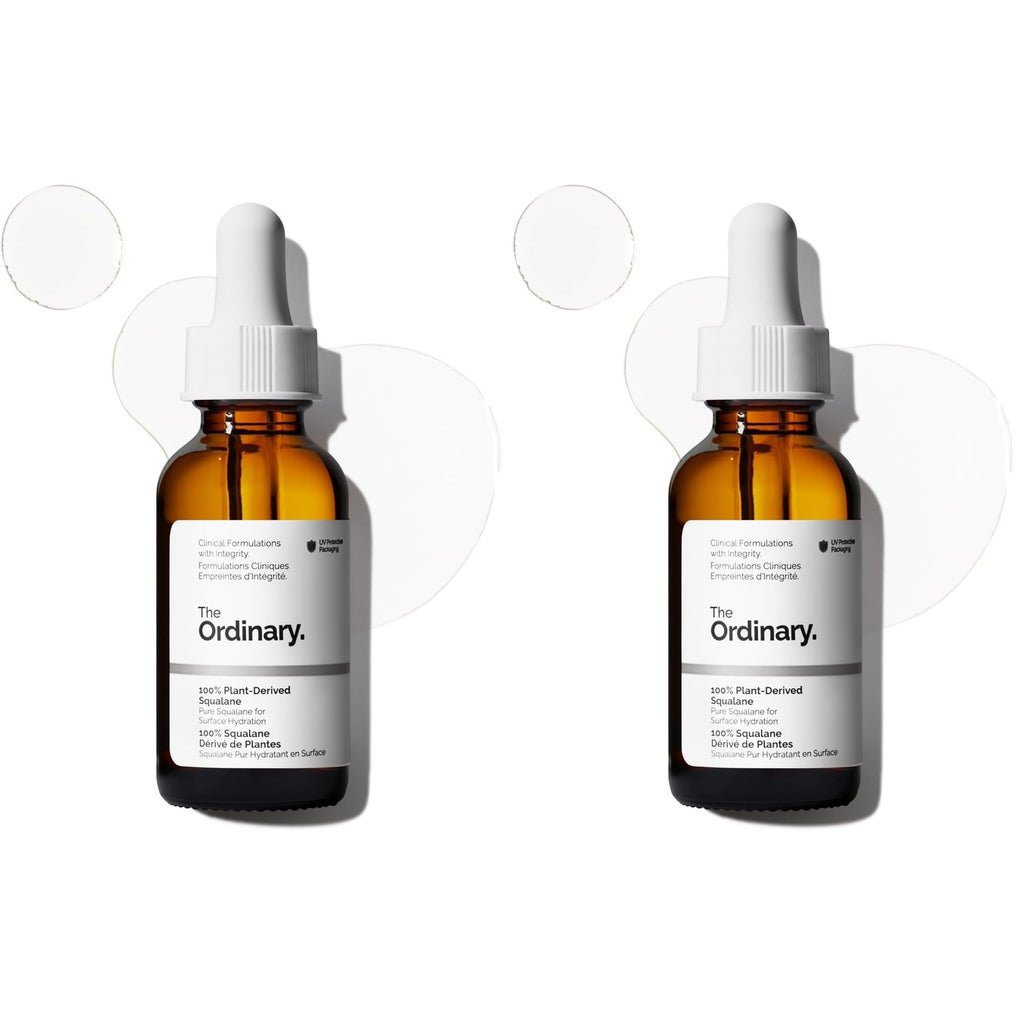 The Ordinary 100% Plant-Derived Squalane, for Skin and Hair, Lightweight Hydration, and Moisture Barrier Support, 1 Fl Oz